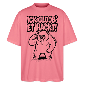 Berlin Shirt-ICK GLOOB ET HACKT-Oversized Unisex Bio T-Shirt - Pink 