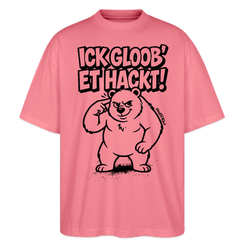 Berlin Shirt-ICK GLOOB ET HACKT-Oversized Unisex Bio T-Shirt - Pink 