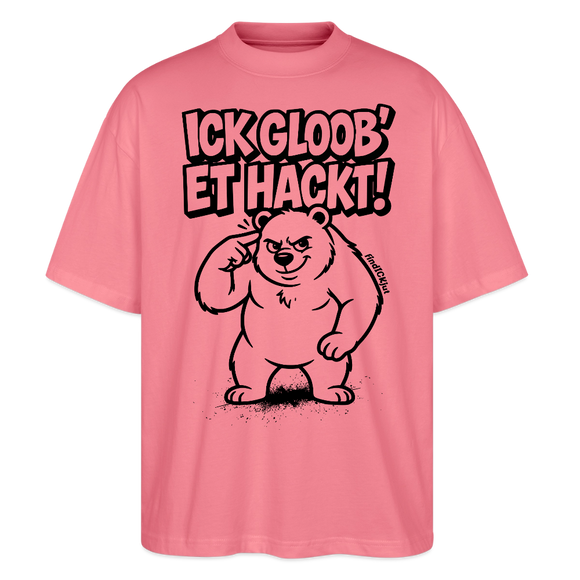 Berlin Shirt-ICK GLOOB ET HACKT-Oversized Unisex Bio T-Shirt - Pink 