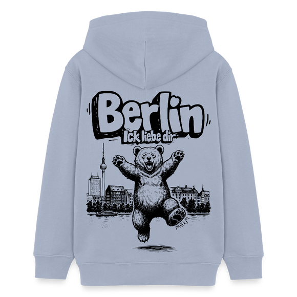 Berlin Souvenir-Teenager Bio-Hoodie-BERLIN ICK LIEBE DIR - Lavendel-Violett
