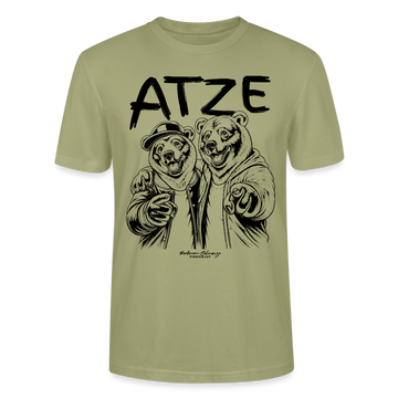 Beste Freunde-ATZE-Unisex T-Shirt - Nebelgrün