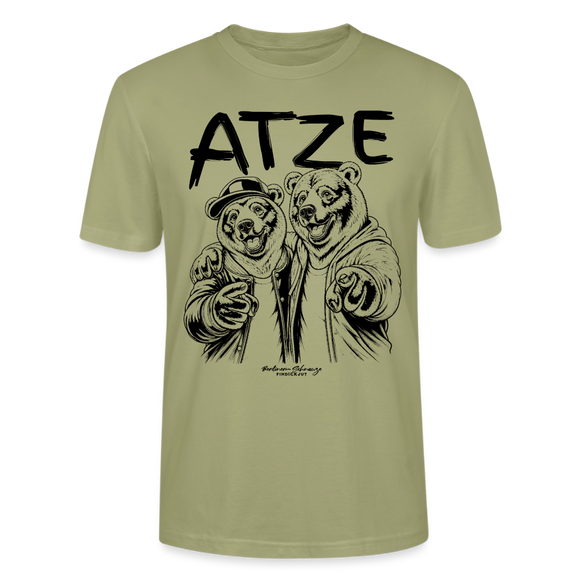 Beste Freunde-ATZE-Unisex T-Shirt - Nebelgrün