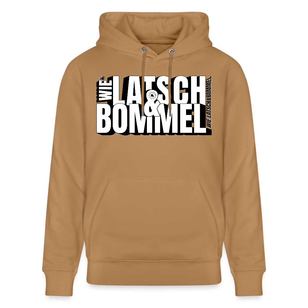 WIE LATSCH UND BOMMEL - Unisex Bio-Hoodie - Karamell 