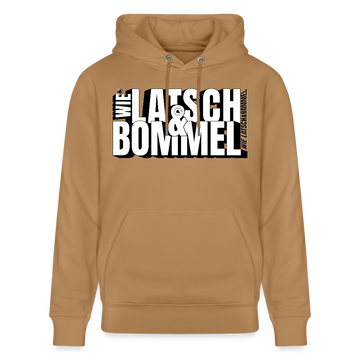WIE LATSCH UND BOMMEL - Unisex Bio-Hoodie - Karamell 