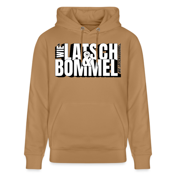 WIE LATSCH UND BOMMEL - Unisex Bio-Hoodie - Karamell 