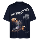 WAT KIEKSTN SO?-Oversized Unisex Bio T-Shirt II - Navy