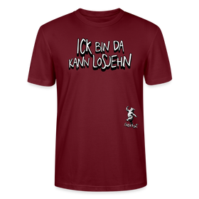ICK BIN DA-Unisex BIO T-Shirt - Burgunderrot