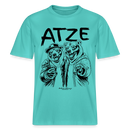 ATZE-beste Freunde-RELAXED FIT Unisex Organic T-Shirt - Poolblau