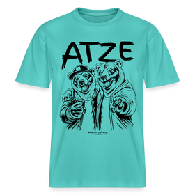 ATZE-beste Freunde-RELAXED FIT Unisex Organic T-Shirt - Poolblau