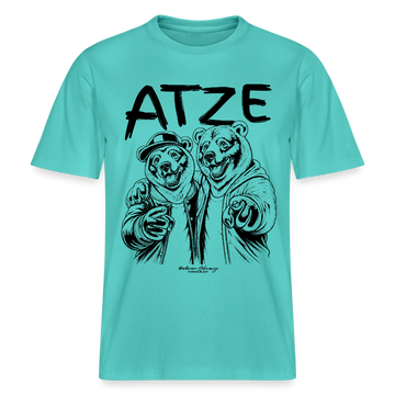 ATZE-beste Freunde-RELAXED FIT Unisex Organic T-Shirt - Poolblau