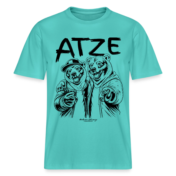 ATZE-beste Freunde-RELAXED FIT Unisex Organic T-Shirt - Poolblau