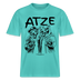 ATZE-beste Freunde-RELAXED FIT Unisex Organic T-Shirt - Poolblau