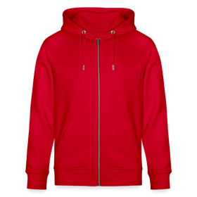 Berliner Bär-JEH MIR NICH UFFN SENKEL-Unisex Bio-Kapuzenjacke - Rot