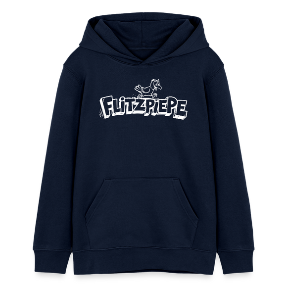 FLITZPIEPE-Teenager Bio-Hoodie - Navy