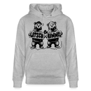 LATSCH & BOMMEL-Unisex Bio-Hoodie - Grau meliert