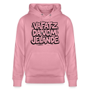 Berliner Kultspruch-VAFATZ DA VOM JELÄNDE-Unisex Bio-Hoodie - Lila Traum
