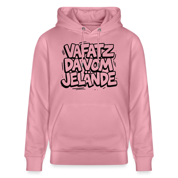Berliner Kultspruch-VAFATZ DA VOM JELÄNDE-Unisex Bio-Hoodie - Lila Traum