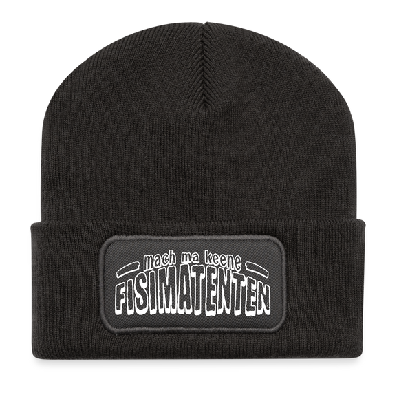 Berliner Schnauze-MACH MA KEENE FISIMATENTEN-Beanie - Dunkelgrau
