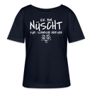 Berliner Spruch-ICK BIN NÜSCHT FÜR SCHWACHE NERVEN-Rundhals Frauen Bio-T-Shirt - Navy