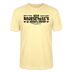 Berliner Spruch-Berliner Lob-NICH ANJESCHISSN IS JENUCH JELOBT-Unisex T-Shirt - schwarzer Print auf Creme färbenden Shirt