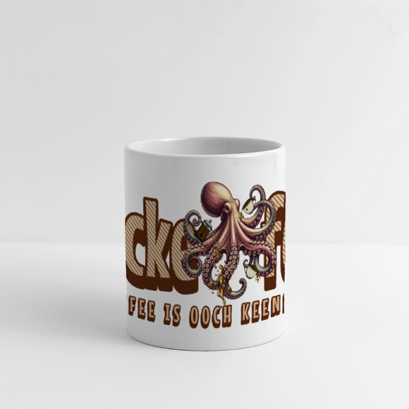 Der Kaffee des Osten-MUCKEFUCK-Panoramatasse - Weiß