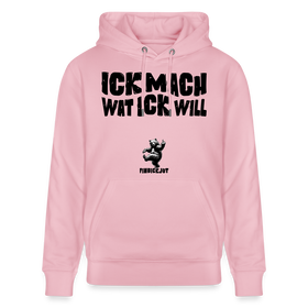 ICK MACH WAT ICK WILL-Unisex Bio-Hoodie II - Hellrosa