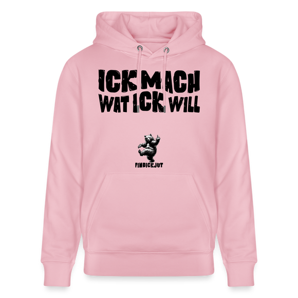 ICK MACH WAT ICK WILL-Unisex Bio-Hoodie II - Hellrosa