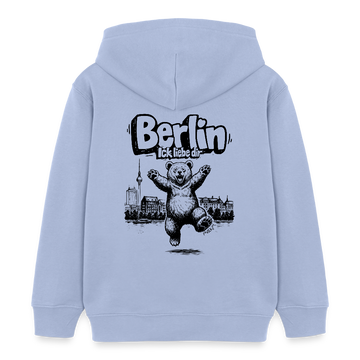 Berlin Souvenir-Kinder Bio-Hoodie-BERLIN ICK LIEBE DIR - Sky