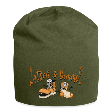 LATSCH UND BOMMEL - Jersey-Beanie - Olive