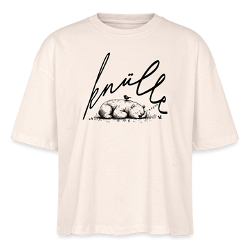 KNÜLLE - Frauen Boxy Bio-T-Shirt - Naturweiß