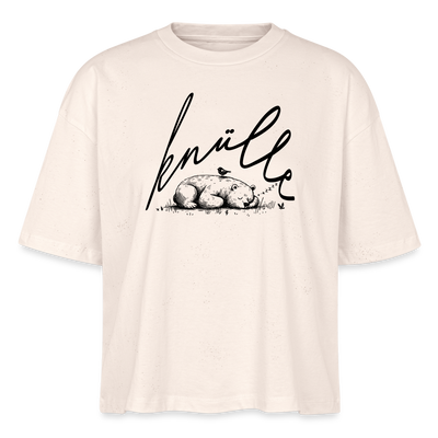 KNÜLLE - Frauen Boxy Bio-T-Shirt - Naturweiß