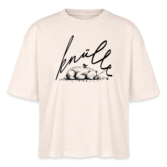 KNÜLLE - Frauen Boxy Bio-T-Shirt - Naturweiß