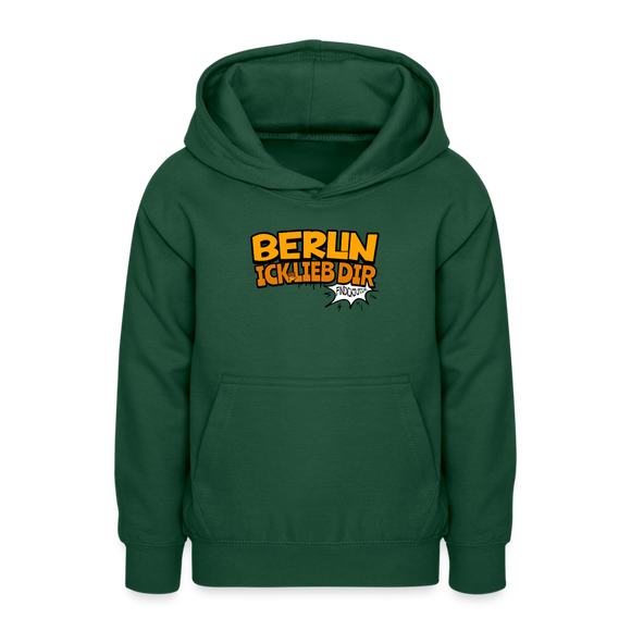 BERLIN ICK LIEB DIR - Teenager Hoodie - Flaschengrün