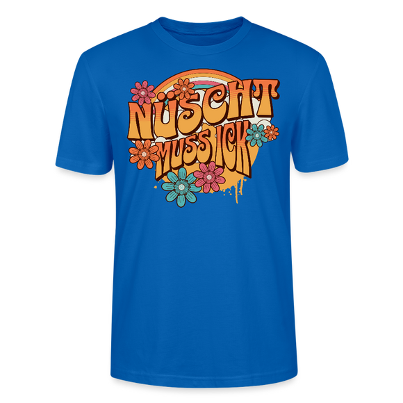 BERLINER RETRO-NÜSCHT MUSS ICK-Unisex T-Shirt BIO - Pfauenblau