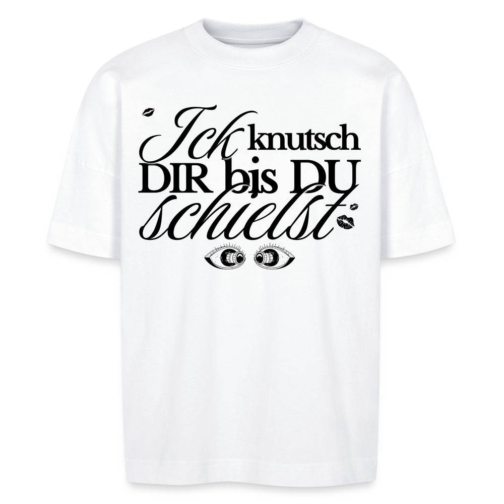 ICK KNUTSCH DIR - Unisex Oversize Bio-T-Shirt BLASTER - Weiß