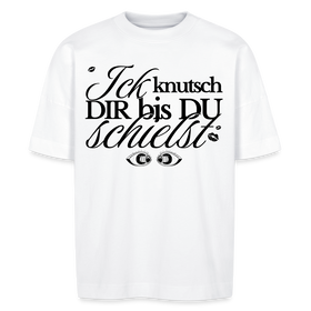 ICK KNUTSCH DIR - Unisex Oversize Bio-T-Shirt BLASTER - Weiß