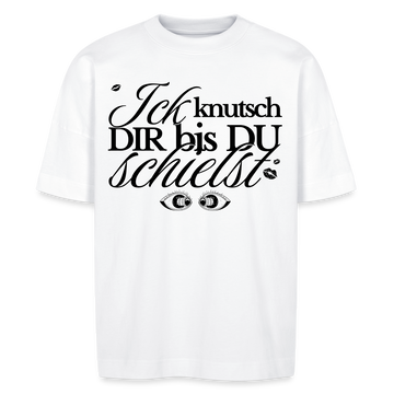 ICK KNUTSCH DIR - Unisex Oversize Bio-T-Shirt BLASTER - Weiß