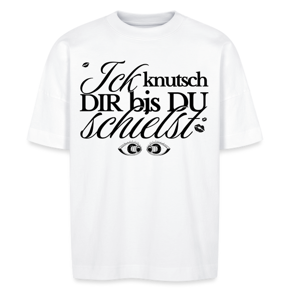 ICK KNUTSCH DIR - Unisex Oversize Bio-T-Shirt BLASTER - Weiß