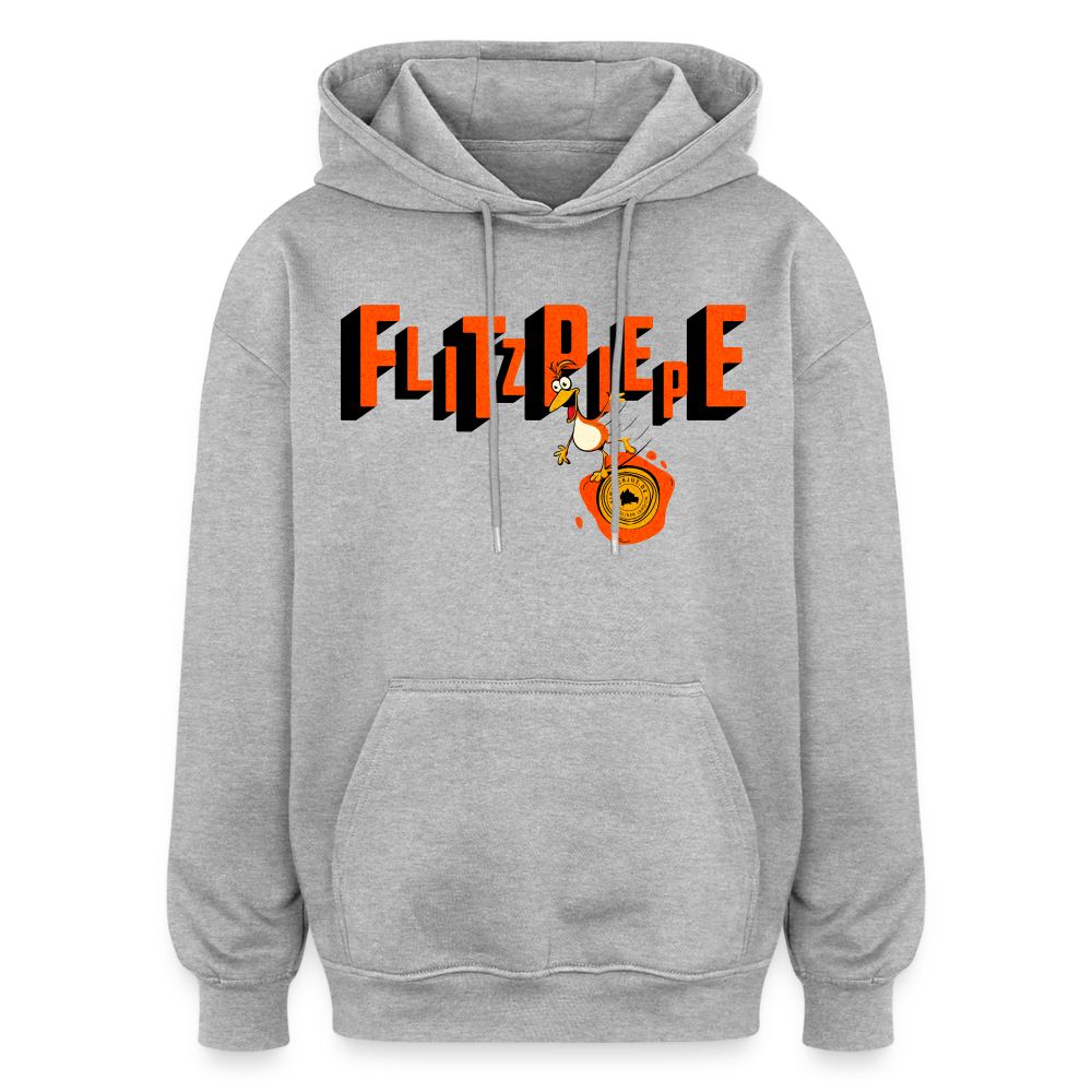 FLITZPIEPE - Oversized Unisex Hoodie - Grau meliert