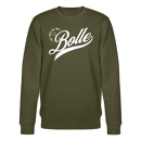 ICK FREU MA WIE BOLLE-Unisex Bio-Sweatshirt - Khaki