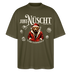 JIBT NÜSCHT-Oversized Unisex Bio T-Shirt-grummliger Bär - Khaki