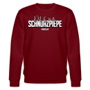 SCHNURZPIEPE-Unisex Bio-Sweatshirt - Burgunderrot