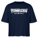 PFANNKUCHEN,nich Berliner-Frauen Boxy Bio-T-Shirt - Navy