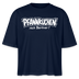 PFANNKUCHEN,nich Berliner-Frauen Boxy Bio-T-Shirt - Navy