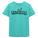 FLITZPIEPE-Bio Teenager T-Shirt - Poolblau