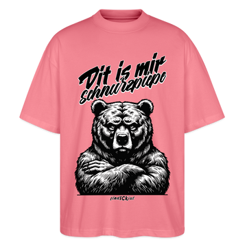 Dit is mir SCHNURZPIEPEOversized Unisex Bio T-Shirt - Pink 