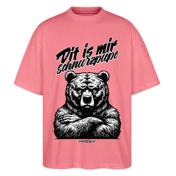 Dit is mir SCHNURZPIEPEOversized Unisex Bio T-Shirt - Pink 