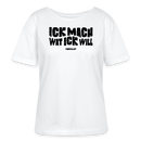 ICK MACH WAT ICK WILL-Rundhals Frauen Bio-T-Shirt III - Weiß