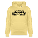 Berliner Schnauze Statement-ICK HAB DIE FAXEN DICKE-Unisex Bio-Hoodie - Gelb Viva 