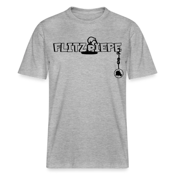 EINE FLITZPIEPE - Relaxed Fit Unisex Bio-T-Shirt - Grau meliert
